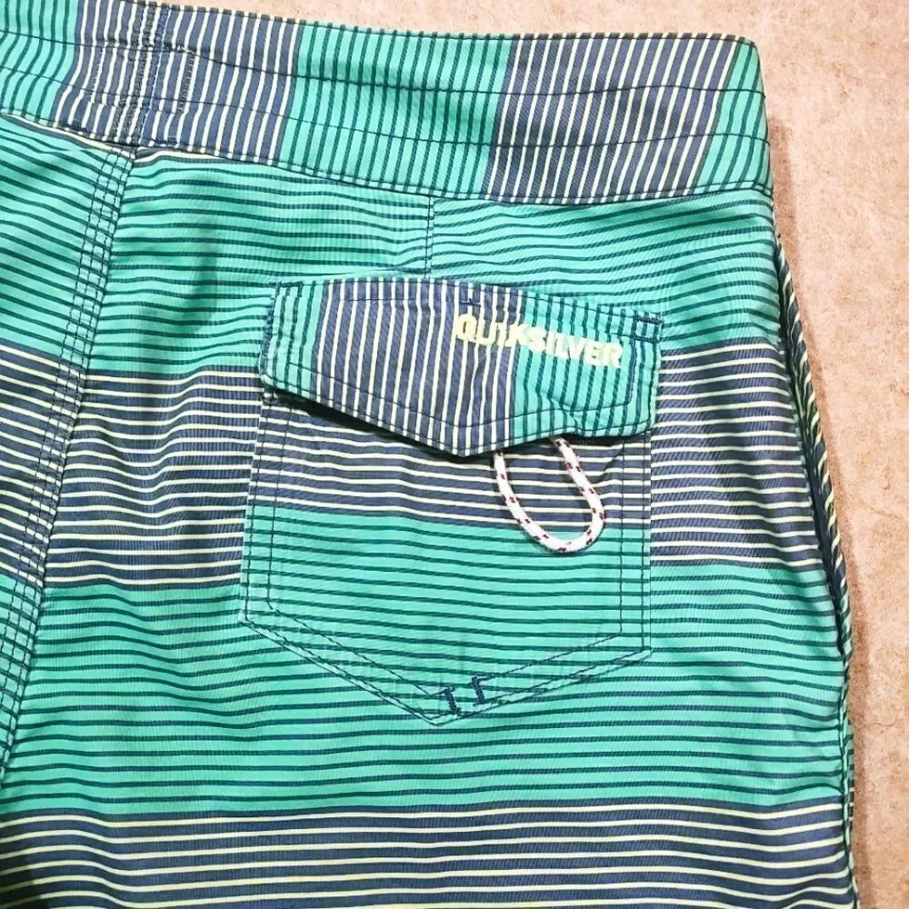 Quicksilver Striped Board Swim Shorts #5
